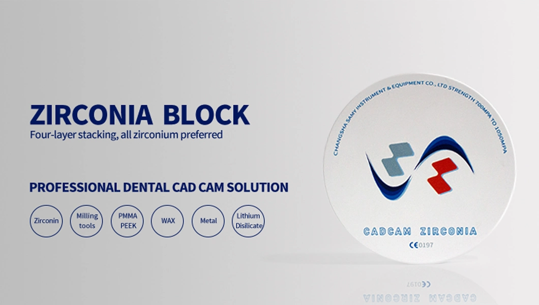 CAD/Cam Open System 98*18mm Zirconium Disc Dental Clinic Zirconia Blocks