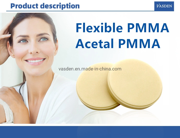 PMMA Milling Block Fully Transparent PMMA Disc for Dental Temporary Crown