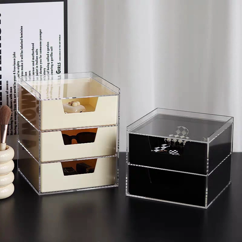 High Quality Multilayer Acrylic Storage Box with Drawer